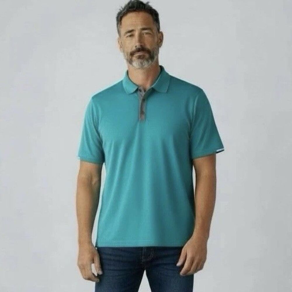 Adidas Golf Polo Shirt Men XL/2XL Reflective Climachill Performance Wicking